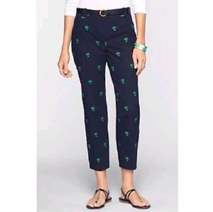 Talbots Palm Tree Ankle Pant